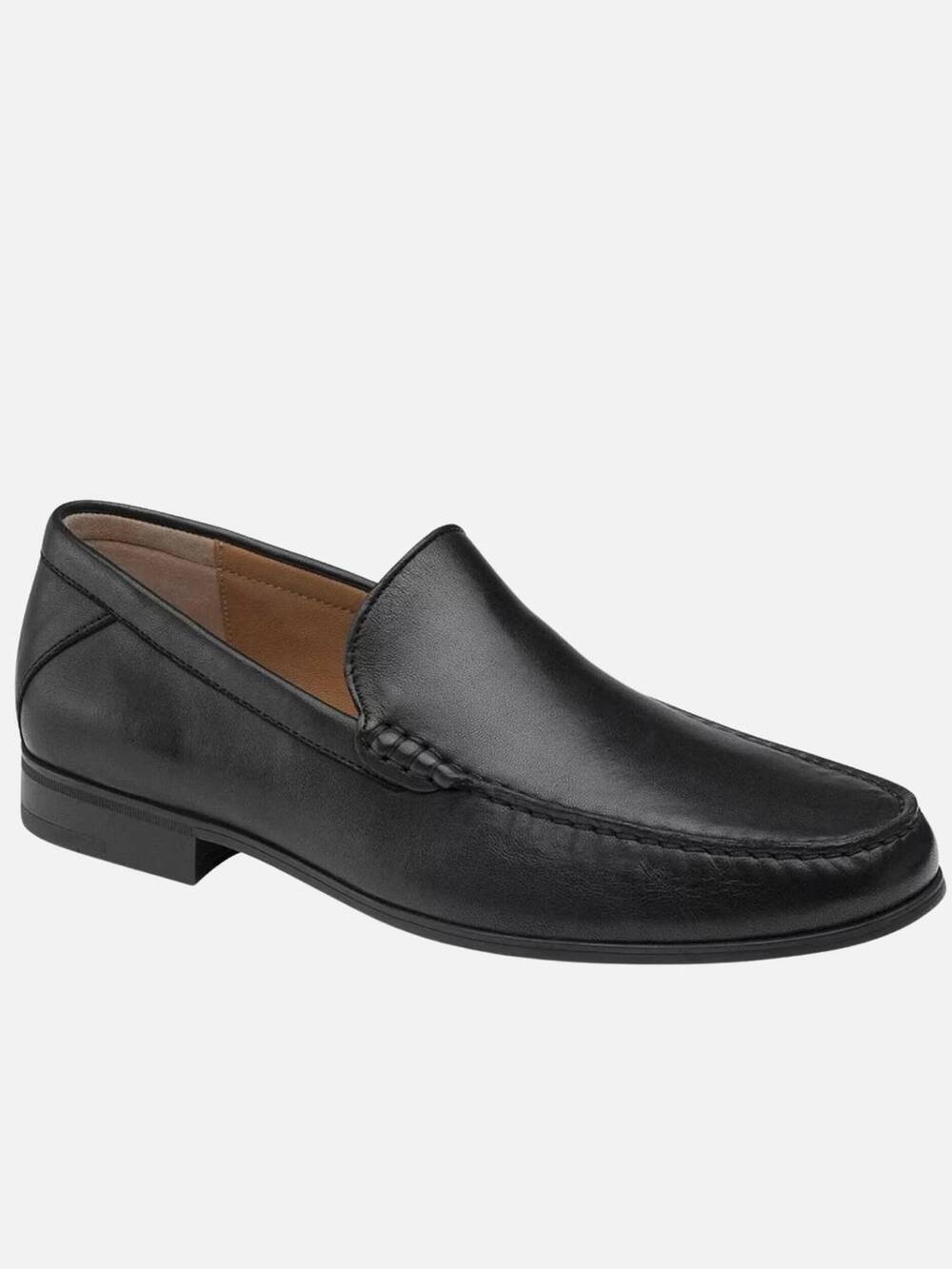 NEW JOHNSTON & MURPHY men's hawkins venetian loafer in black